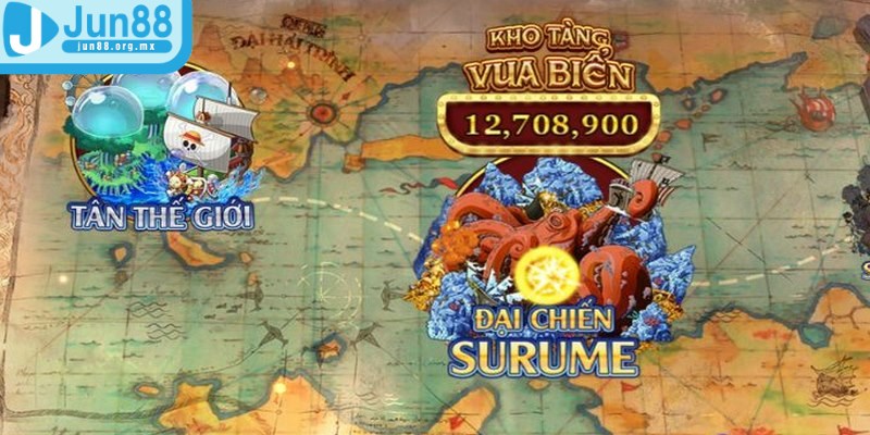 Bắn cá Vua Hải Tặc - Siêu phẩm săn thưởng cuốn hút 2 Vua Hải Tặc cung cấp hai phòng chơi với các mức cược khác nhau