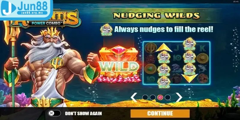 Đế Vương Atlantis - Phiêu lưu cùng slot game kịch tính 3 Đế Vương Atlantis tại JUN88 dựa trên các yếu tố đặc biệt để tính điểm thưởng