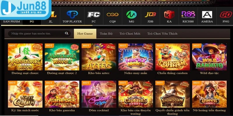 Nổ hũ PG SOFT mang đến trải nghiệm trò chơi với các Slot game hấp dẫn